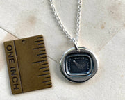comet wax seal necklace - hereby hangs a tale - wax seal jewelry