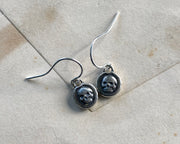 skull earrings - memento mori - wax seal jewelry