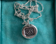 ouroboros wax seal necklace
