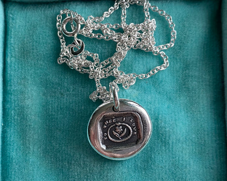 ouroboros wax seal necklace