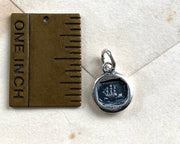 ship wax seal necklace - sail away - tiny ship - wax seal jewelry