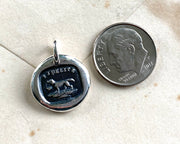 dog wax seal necklace - wax seal jewelry