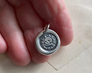 skull and bones wax seal necklace - memento mori wax seal jewelry