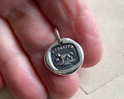 dog wax seal necklace - wax seal jewelry