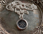 dog wax seal necklace