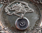 scottish thistle wax seal pendant