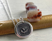 scottish thistle wax seal jewelry