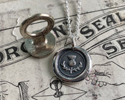 scottish thistle wax seal jewelry