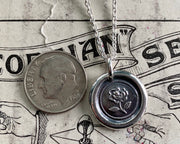 rose wax seal pendant