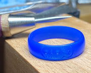 skull ring wax carving