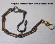old watch chain serpent hook