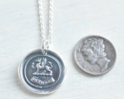 griffin wax seal necklace - FORWARD - wax seal jewelry