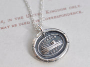 crystal palace wax seal necklace