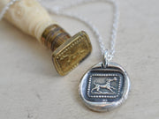 dog wax seal necklace