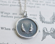 wings wax seal pendant