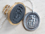 three graces wax seal jewelry