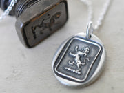 lion rampant wax seal pendant