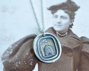 beehive wax seal pendant