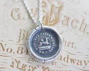 stag wax seal necklace