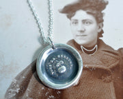 you deserve it - apple wax seal necklace