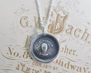 hot air balloon wax seal pendant