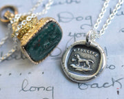 dog wax seal necklace