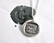 dog wax seal pendant