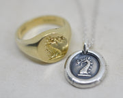 dragon wax seal pendant