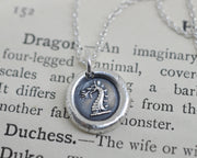 dragon wax seal necklace
