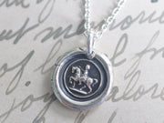 horse wax seal pendant