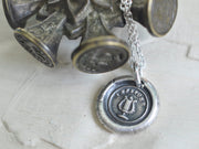 lyre wax seal jewelry