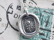 rose wax seal pendant