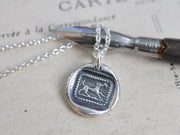 dog wax seal pendant