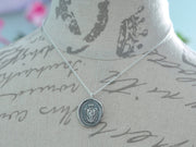 lion wax seal necklace