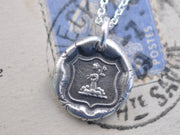 flowers wax seal pendant