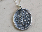 tree wax seal necklace