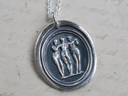 three graces wax seal jewelry