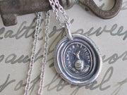 snail wax seal pendant