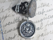 heart in hand wax seal jewelry