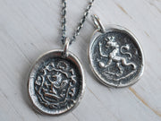 lion wax seal jewelry