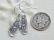 skeleton wax seal earrings