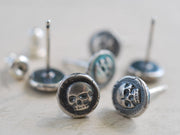 skull stud earrings