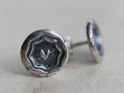 heart wax seal earrings