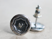 heart wax seal studs