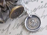 forget me not wax seal jewelry