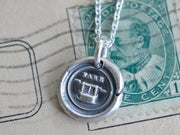 fare well wax seal necklace