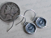anchor wax seal earrings - wax seal jewelry