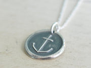 anchor wax seal charm