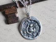 squirrel wax seal pendant