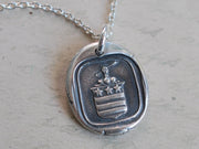 stars and stripes wax seal pendant